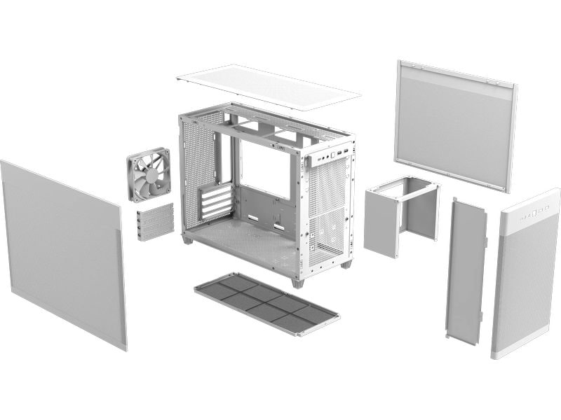 ASUS Boîtier d’ordinateur AP201 MicroATX Blanc