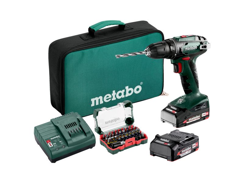 Metabo Perceuse-visseuse sans fil BS 18 SET 18 V, kit