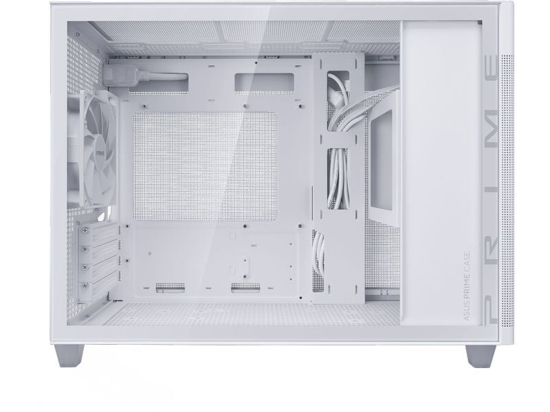 ASUS Boîtier d’ordinateur AP201 MicroATX TG Blanc