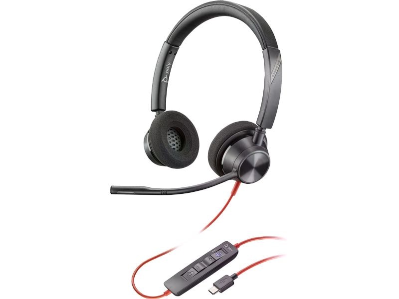 Poly Casque Blackwire 3320 MS USB-A/C, Noir