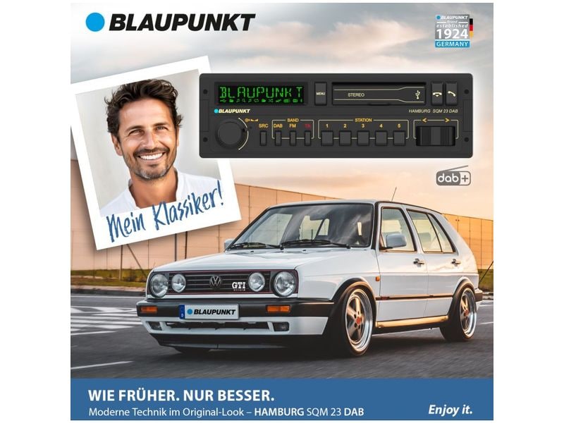 Blaupunkt Autoradio Hamburg SQM 23 DAB Youngtimer 1 DIN