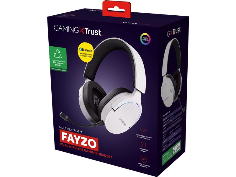 Trust Headset GXT 491W FAYZO Schwarz/Weiss