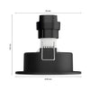 Philips Hue White & Color Ambiance Centura Einbauspot rund, 3er-Pack - silber