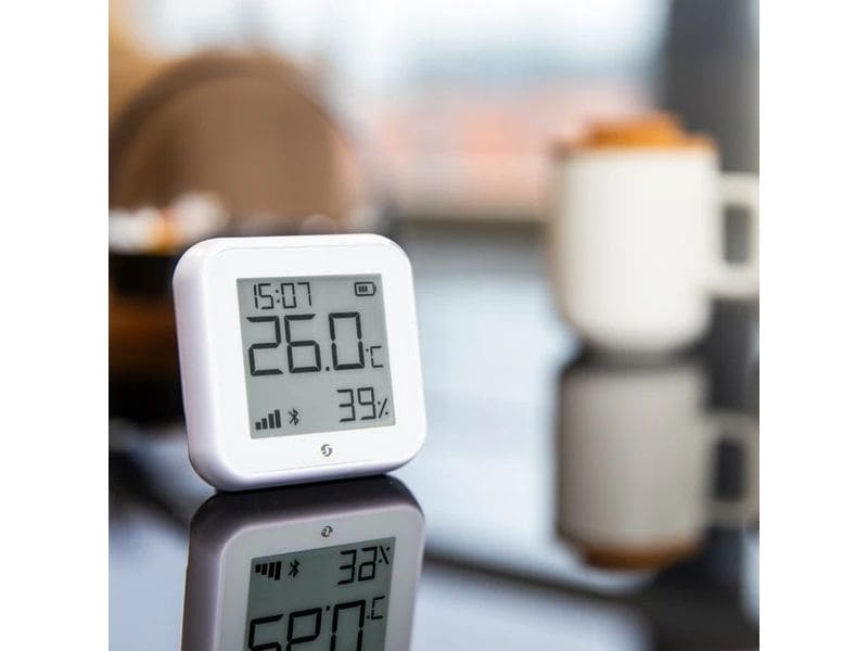 Shelly WLAN-Luftfeuchte- und Temperatursensor H&T Gen3, Weiss