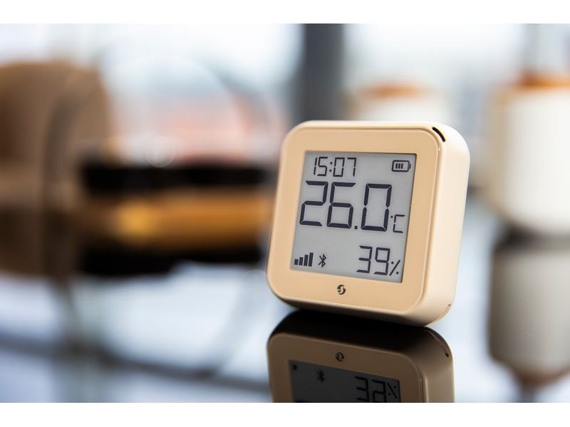 Shelly WLAN-Luftfeuchte- und Temperatursensor H&T Gen3, Mocha