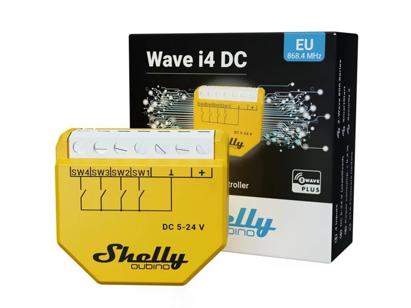 Shelly WLAN-Tasterschnittstelle Qubino Wave i4 DC