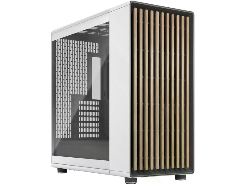 Fractal Design Boîtier d’ordinateur North XL TG Clear Blanc