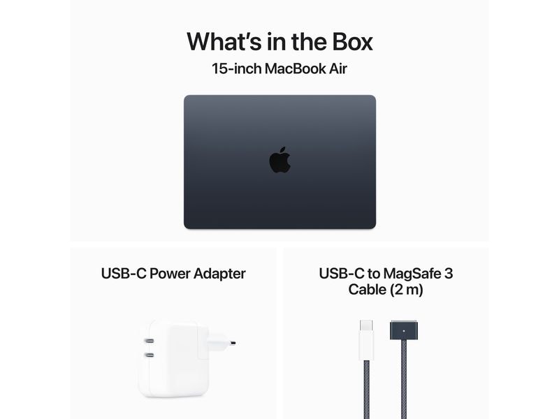 Apple MacBook Air 15" 2024 M3 10C GPU / 512 GB / 24 GB Mitternacht