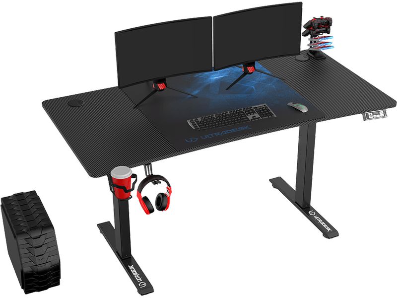 Ultradesk Gaming Tisch Level V2 Blau