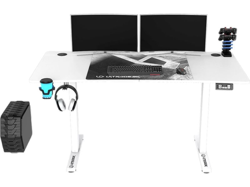 Ultradesk Table de jeu Level V2 Blanc