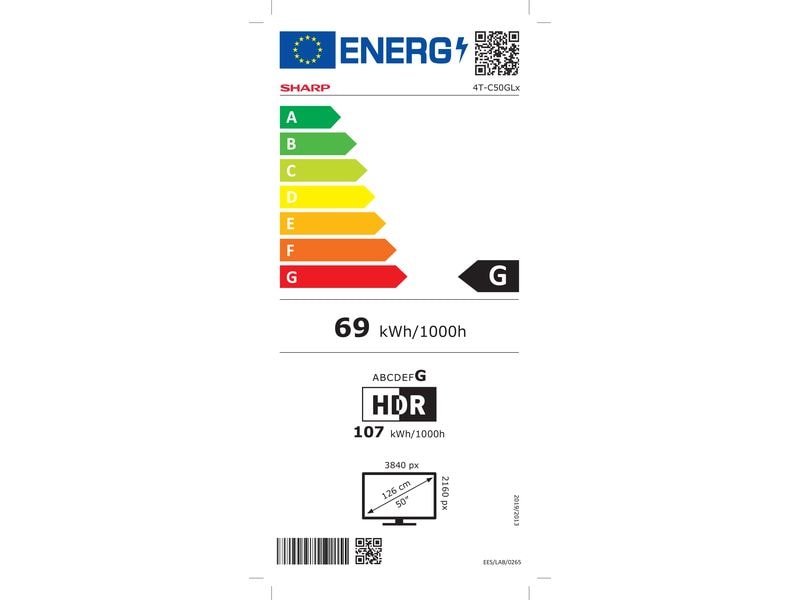Sharp TV 50GL4260E 50", 3840 x 2160 (Ultra HD 4K), LED-LCD