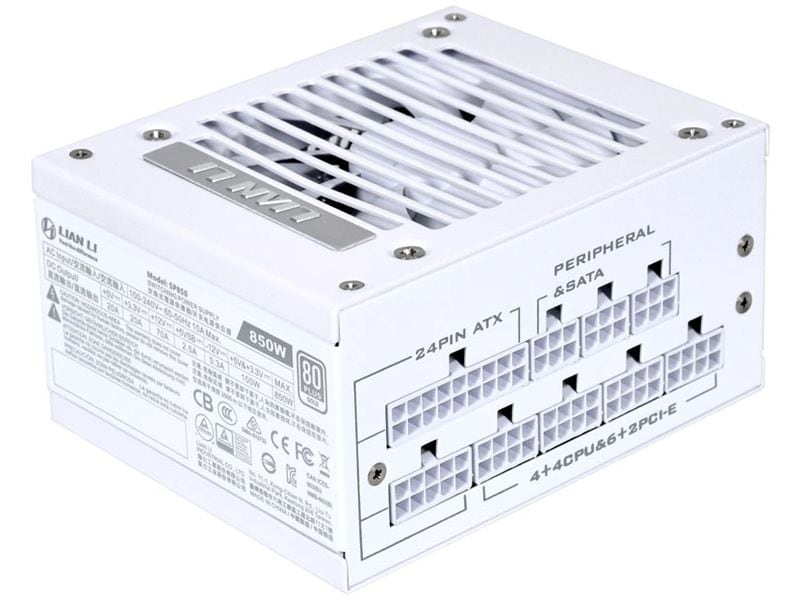 Lian Li Bloc d’alimentation SFX SP850W Blanc