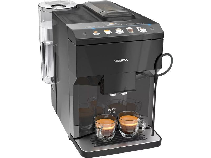 Siemens Kaffeevollautomat EQ500 TP501D09 classic Klavierlack Schwarz