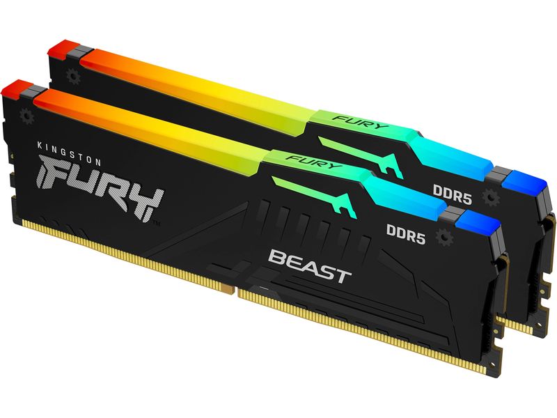 Kingston DDR5-RAM FURY Beast RGB 5600 MHz 2x 32 GB