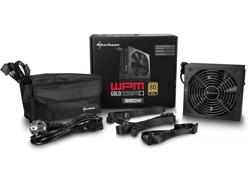 Sharkoon Bloc d’alimentation WPM Gold Zero 550 W