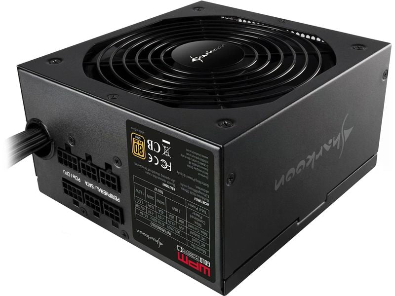 Sharkoon Bloc d’alimentation WPM Gold Zero 650 W