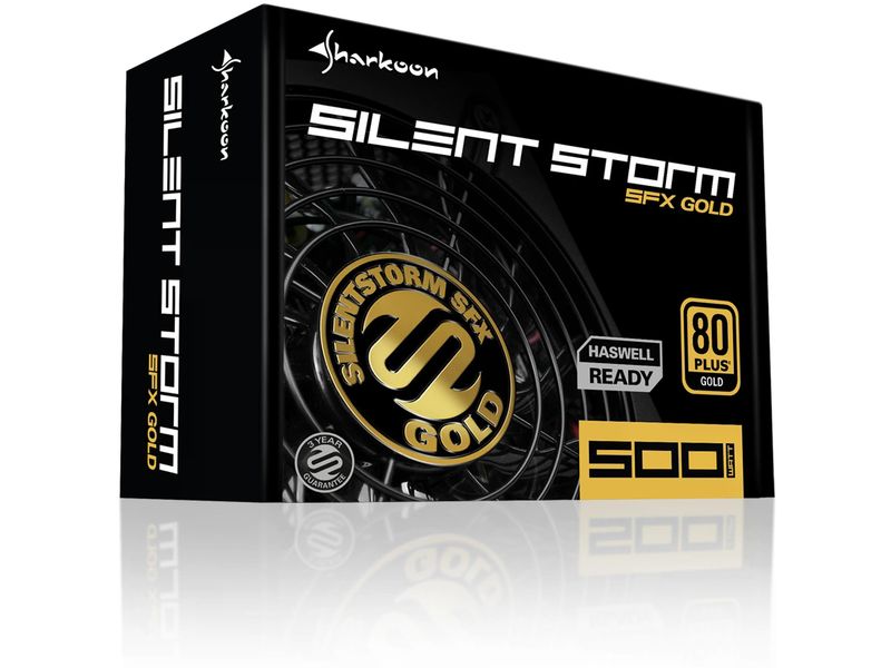 Sharkoon Bloc d’alimentation SilentStorm SFX Gold 500 W