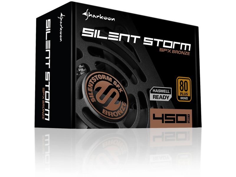 Sharkoon Netzteil SilentStorm SFX Bronze 450 W