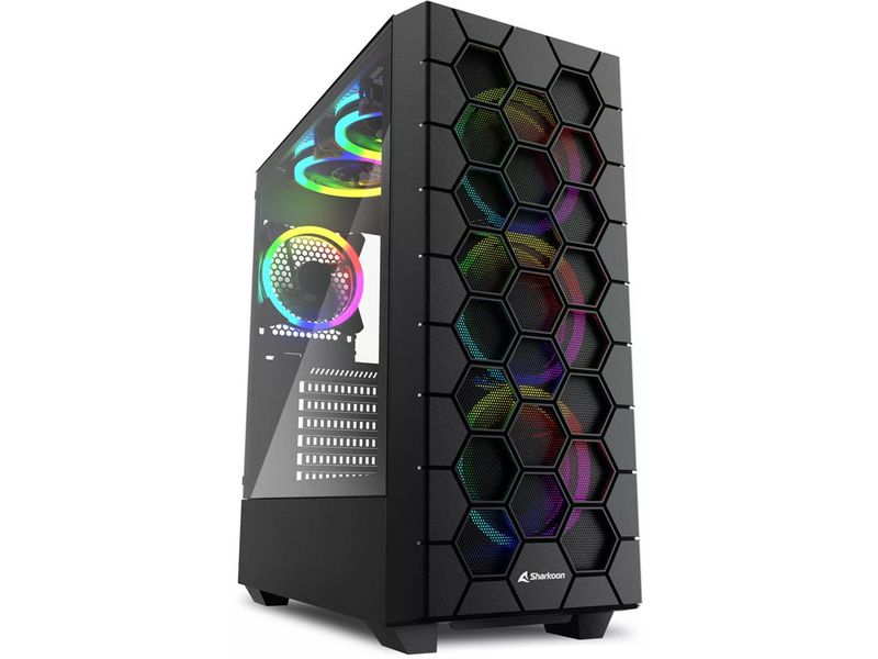 Sharkoon Boîtier d’ordinateur RGB HEX