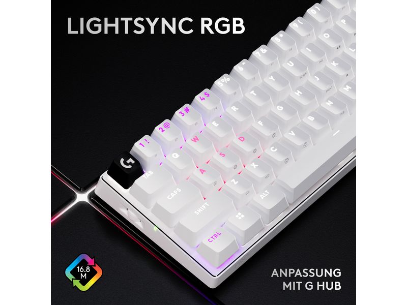 Logitech Gaming-Tastatur Pro X 60 Lightspeed White