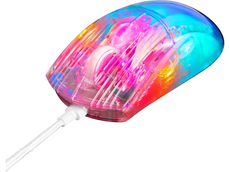 DELTACO Souris de gaming DM330 RGB Transparent