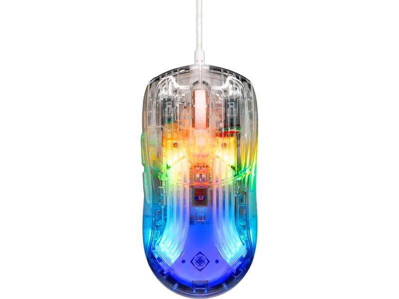 DELTACO Souris de gaming DM330 RGB Transparent