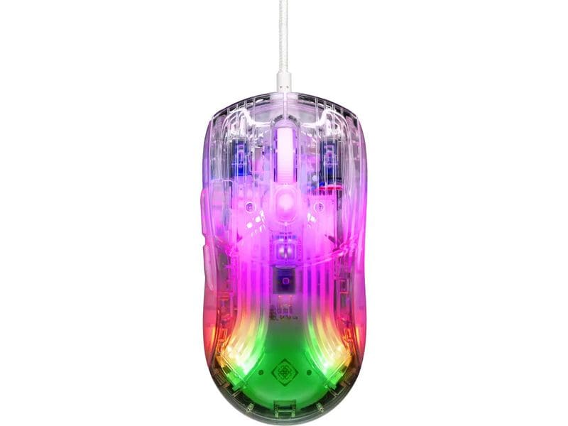 DELTACO Souris de gaming DM330 RGB Transparent