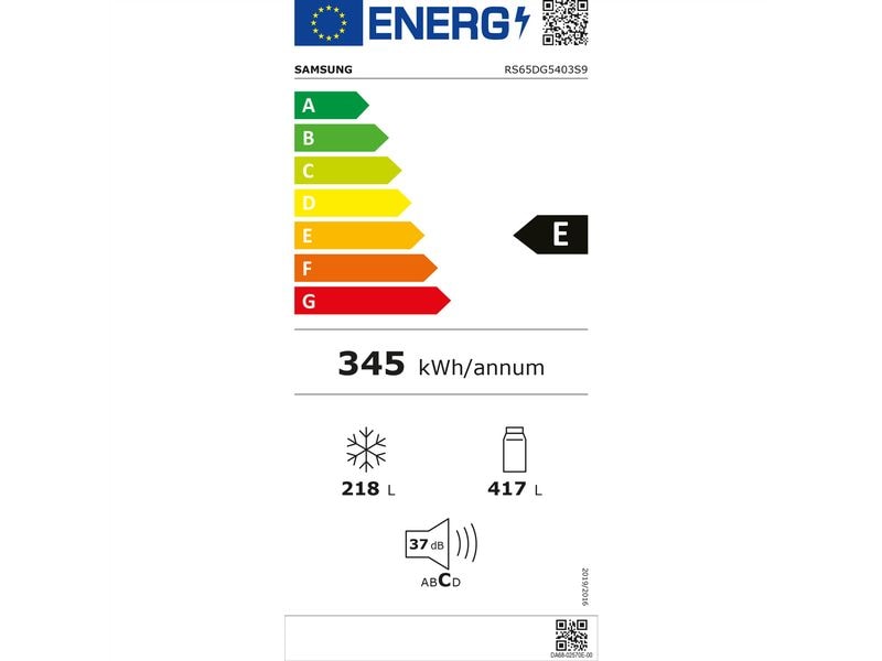 Samsung Foodcenter RS65DG5403S9WS Argent mat