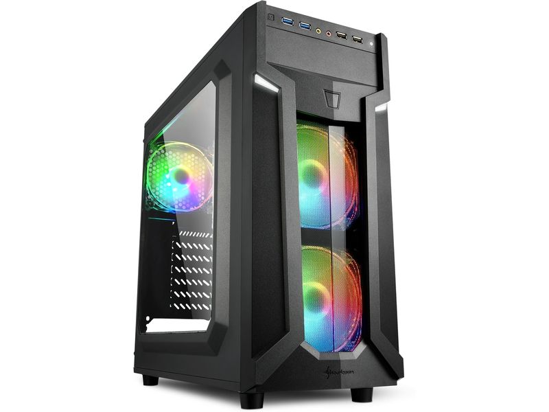 Sharkoon Boîtier d’ordinateur VG6-W RGB