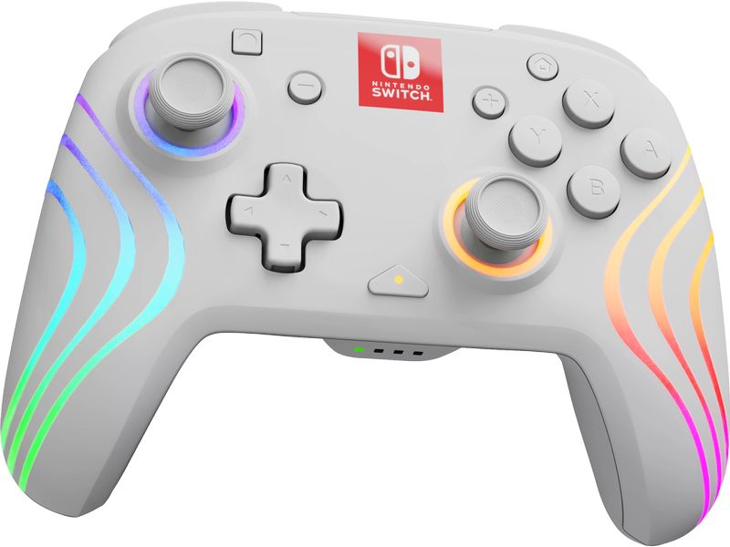 PDP Manette Afterglow Wave Nintendo Switch Blanc