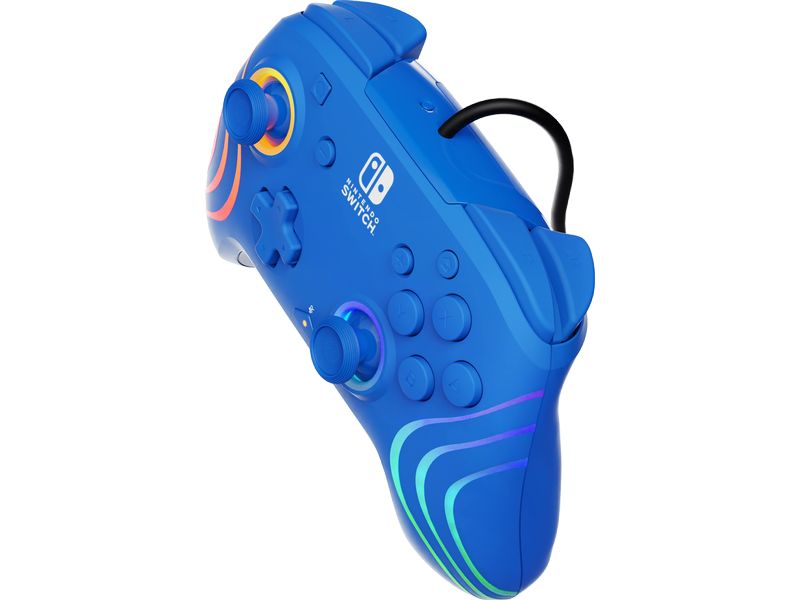 PDP Controller Afterglow Wave Nintendo Switch Blau