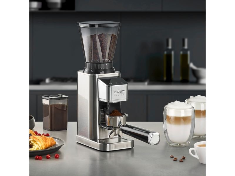 Caso Moulin à café Barista Chef Inox Argenté