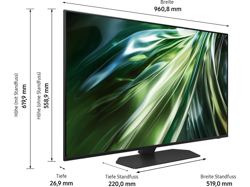 Samsung TV QE43QN90D ATXXN 43", 3840 x 2160 (Ultra HD 4K), QLED