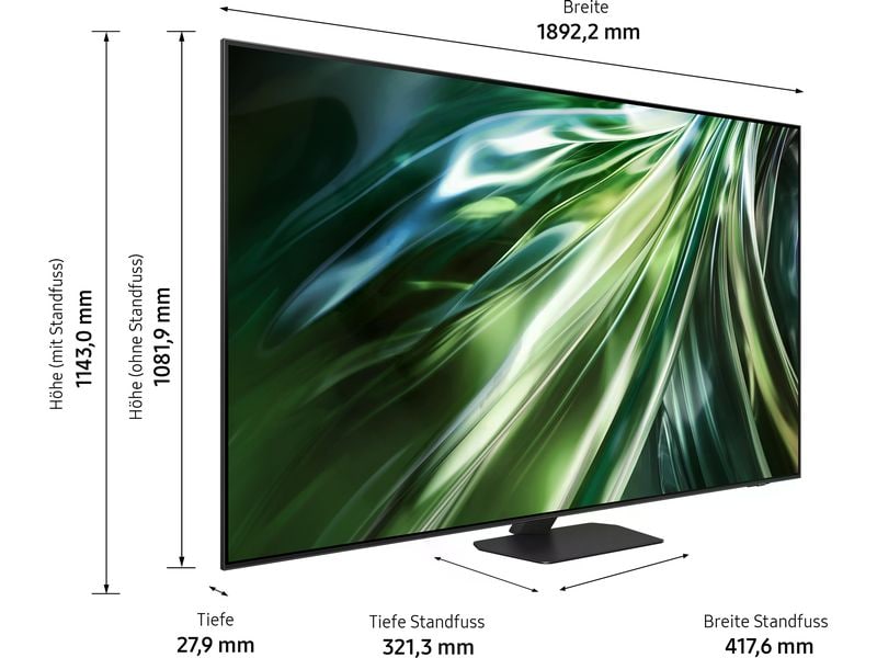 Samsung TV QE85QN90D ATXXN 85", 3840 x 2160 (Ultra HD 4K), QLED