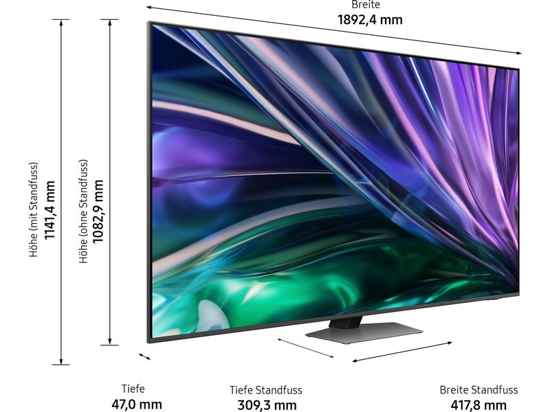 Samsung TV QE85QN85D BTXXN 85", 3840 x 2160 (Ultra HD 4K), QLED