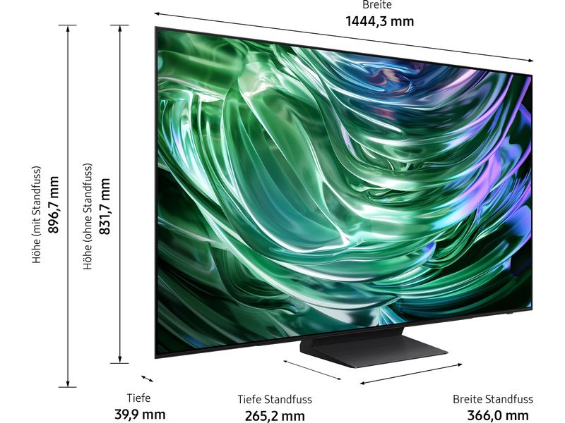 Samsung TV QE65S90D ATXZU 65", 3840 x 2160 (Ultra HD 4K), OLED