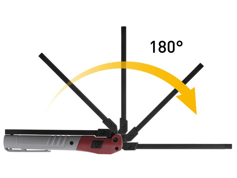 Kraftwerk 9 x LED Lampe à main Slimlight 800, 3.7 V, 2600 mAh
