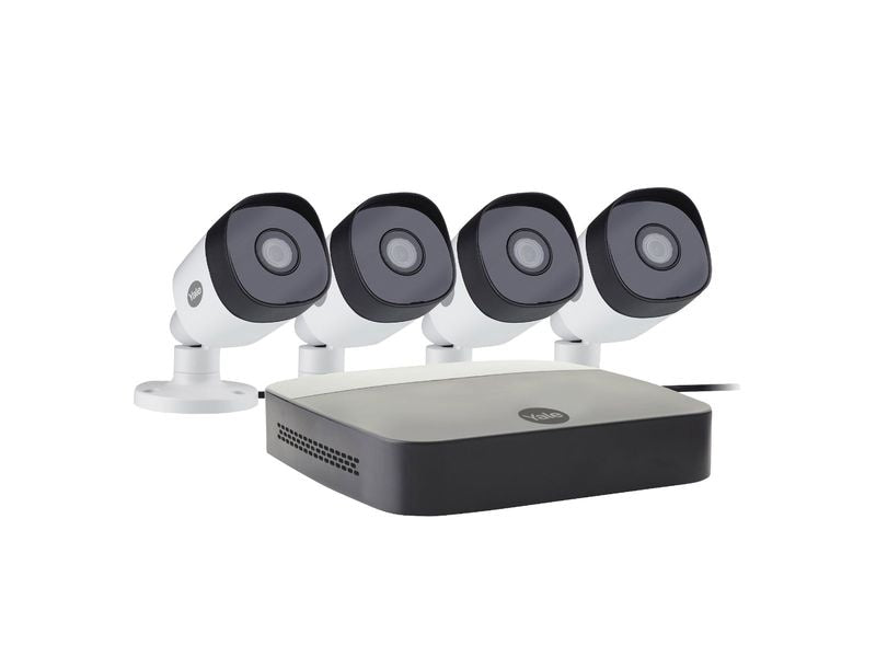 Yale Überwachungsset Outdoor CCTV-Kamera-Kit, 4 Stück