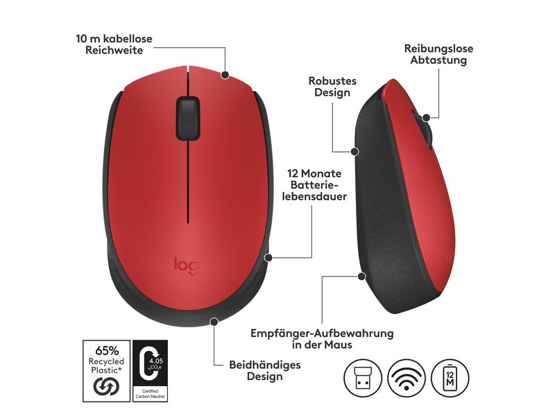 Logitech Souris portable M171 , sans fil