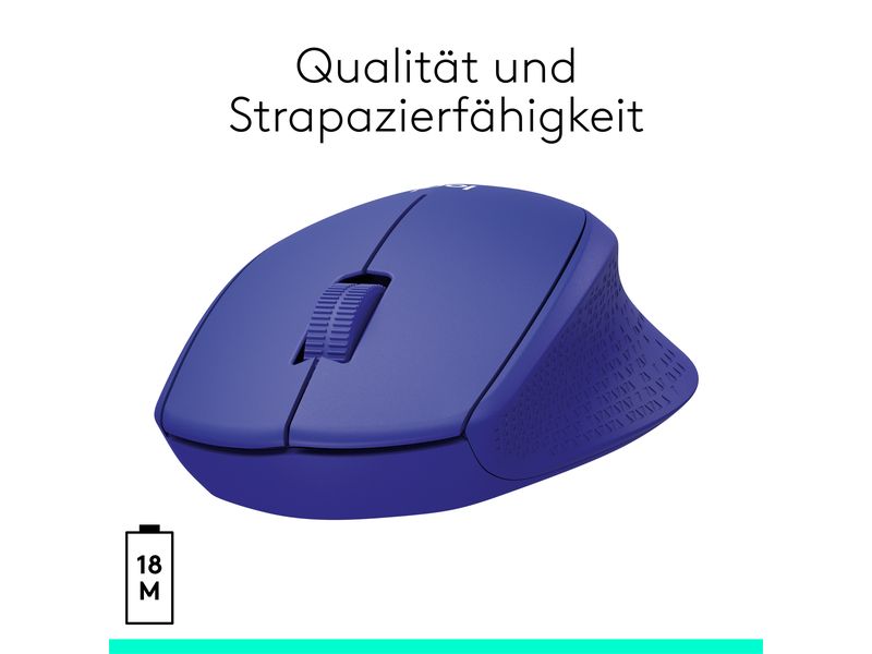 Logitech Souris M330 Silent Plus Bleu bleu