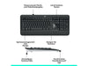 Logitech Ensemble clavier-souris MK540 Advanced Mise en page CH, pour Windows