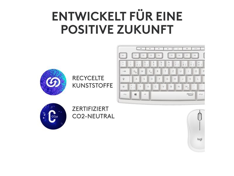 Logitech Ensemble clavier-souris MK295 White Mise en page CH