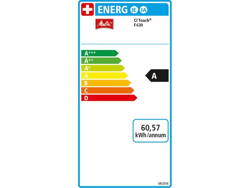 Melitta Machine à café automatique CI Touch F630 Argenté