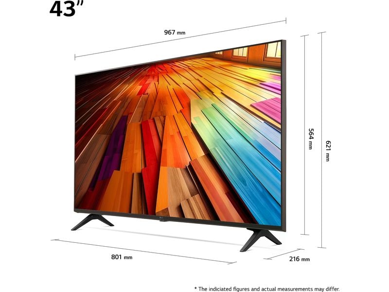 LG TV 43UT80006 43", 3840 x 2160 (Ultra HD 4K), LED-LCD