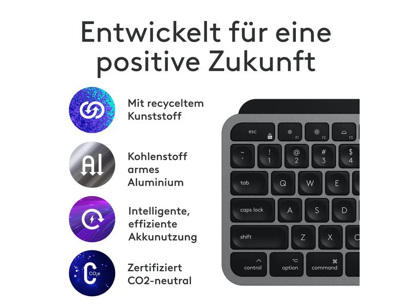 Logitech Tastatur-Maus-Set MX Keys S Combo for Mac