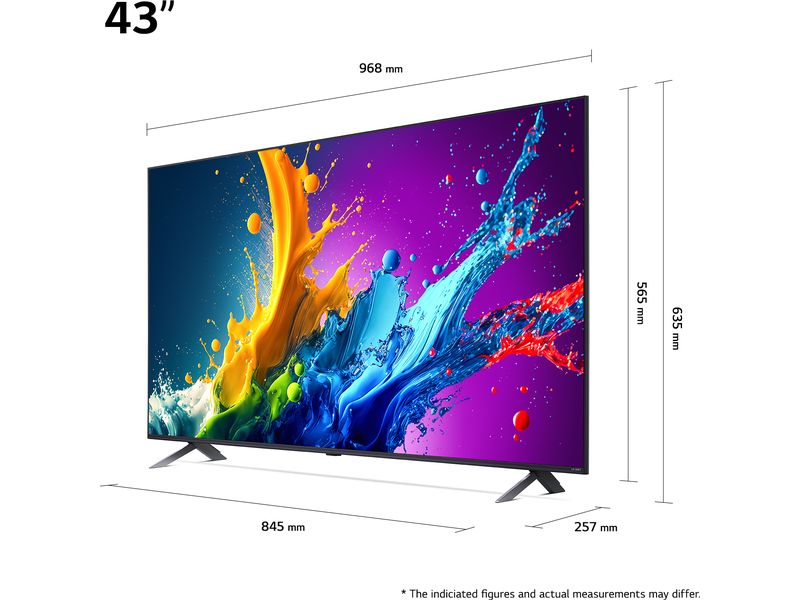 LG TV 43QNED80T6A 43", 3840 x 2160 (Ultra HD 4K), LED-LCD