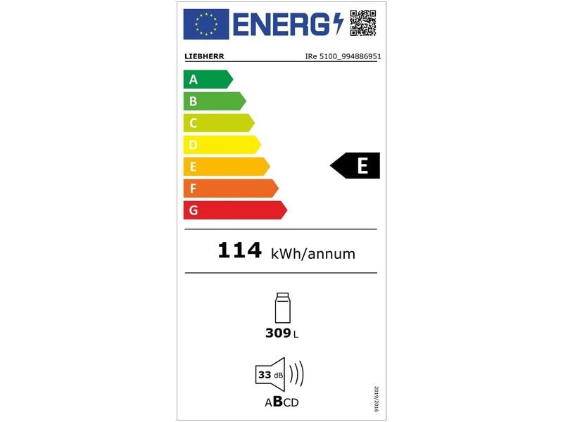 Liebherr Einbaukühlschrank IRe 5100 Pure Rechts/Wechselbar