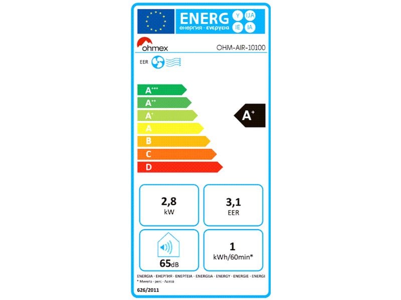 OHMEX Climatiseur OHM-AIR-10100 (90 m³)