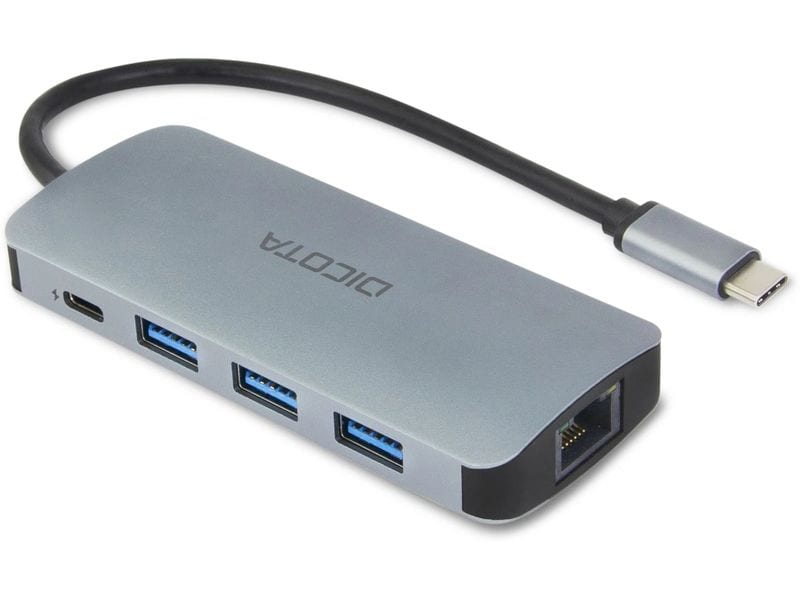 DICOTA Dockingstation USB-C 8-in-1 PD 100W