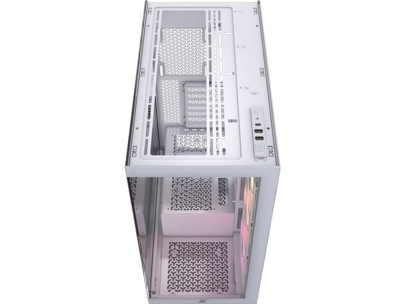 Corsair Boîtier d’ordinateur 3500X ARGB TG Blanc